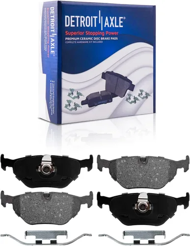Vista 118 de Detroit Axle - Kit de freno delantero para Dodge Ram 1500 Durango Dakota Chrysler Aspen Dakota Driver Side Disco Freno Pinza de freno de cerámica
