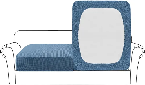 Vista 74 de Flamingo P Funda de cojín elástica de alta estiramiento para asiento de sofá, protector de muebles para sofá, funda de sofá suave y flexible