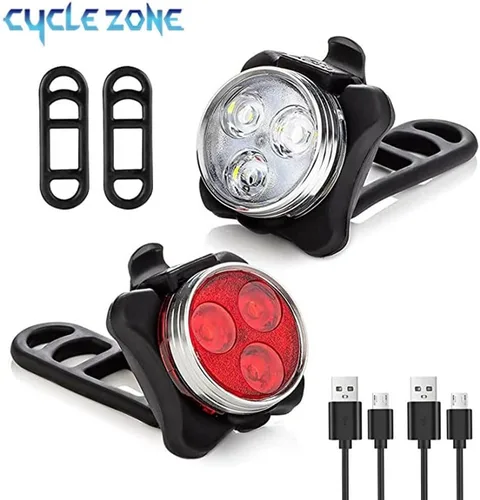 Vista 2 de SCRUBY 3 Led Ciclismo Luz Trasera con USB Recargable Bicicleta Clip Luz Luz Luz Bicicleta Accesorios
