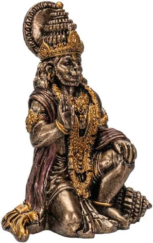 Vista 5 de Pacific Giftware Figura de resina de estatua en miniatura de Hanuman de Dios hindú