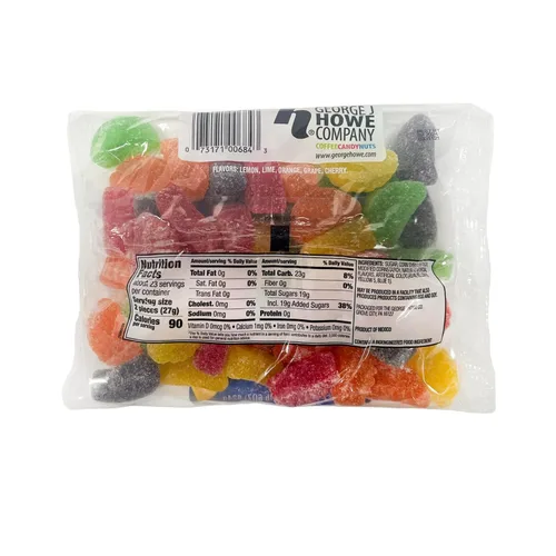 Vista 2 de Howe Rebanada de fruta, bolsa de caramelos de gomitas de 22 onzas