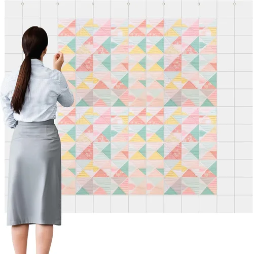 Vista 10 de Buryeah 1 pieza de telas de pared con diseño de edredón de 72 x 60 pulgadas, telas para colchas, tela de acolchado de pared, suministros de Gris