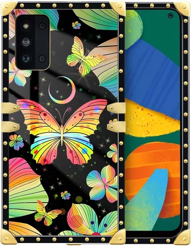 Vista 42 de Funda compatible con Samsung Galaxy A03S 4G, TPU suave de lujo y parte trasera de policarbonato duro para niñas y mujeres, funda protectora a prueba