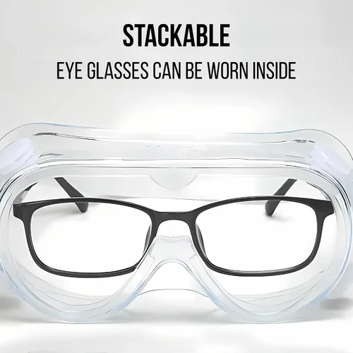 Vista 7 de Gafas de seguridad protectoras ajustables, antiniebla, protección contra gafas, lentes resistentes a los arañazos, ideales para seguridad