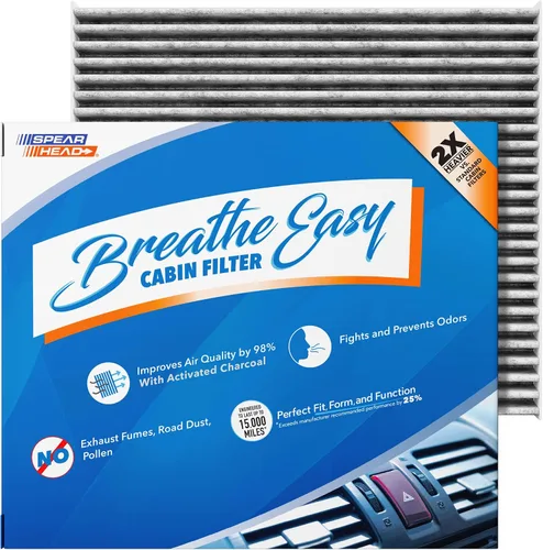 Vista 79 de Spearhead Odor Defense Breathe Easy - Filtro de cabina para AC y calentador Compatible con Chrysler 200 2015-17, Cherokee 2014-18 como OEM Hasta