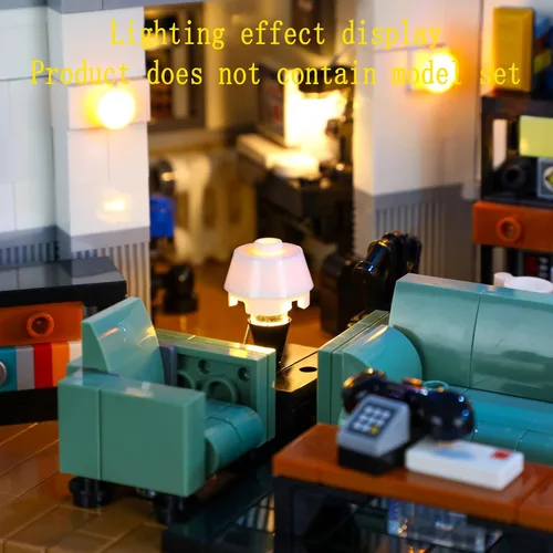 Vista 7 de GEAMENT Kit de luz LED (control remoto) compatible con Lego Seinfeld - para ideas 21328 modelo de construcción (juego de modelos no incluidos)