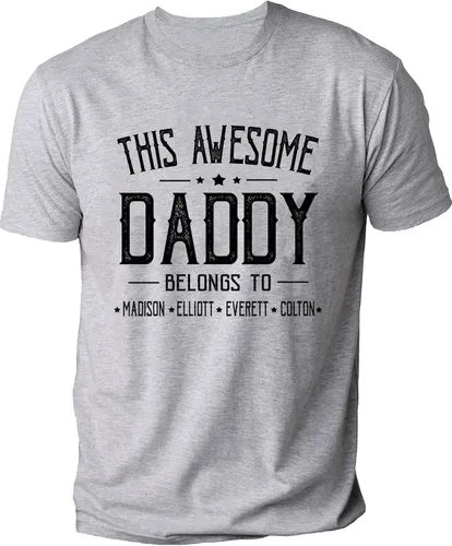 Vista 2 de IZI POD - Camisa personalizada para abuelo, nietos, para cumpleaños, Navidad, Día del Padre, papá, abuelo