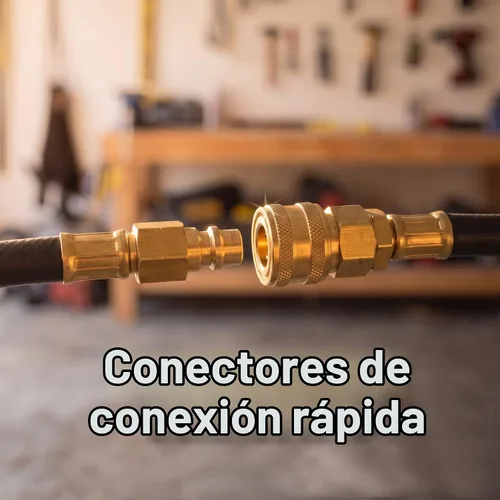 Vista 3 de LE LEMATEC Kit de accesorios de manguera de aire, conexión rápida 1/4 NPT