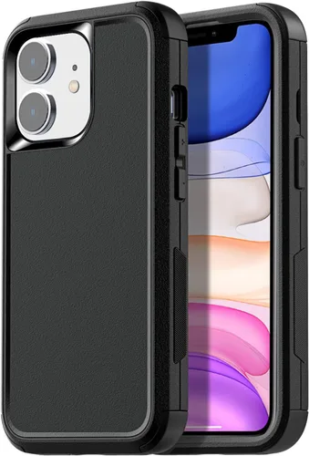 Vista 22 de AICase Funda para iPhone 11, resistente protección contra caídas, cuerpo completo, resistente, a prueba de golpes, militar, resistente, duradera