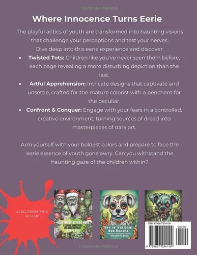 Vista 2 de Pedophobia The Fear of Children Adult Coloring Book Anxiety-Inducing Coloring Book to Fuel Your Nightmares (Coloring Book of Phobias)
