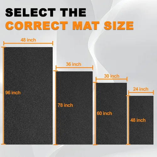 Vista 7 de Alfombrilla de correr Fitvids de 1/4" de espesor, alfombras antideslizantes para gimnasio, almohadilla de protección para el suelo, compatible