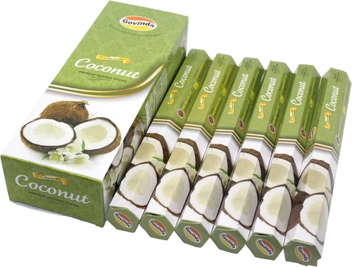 Vista 18 de Govinda – Incienso – Aqua Fresh – 120 varillas de incienso, incienso premium, revestimiento de masala