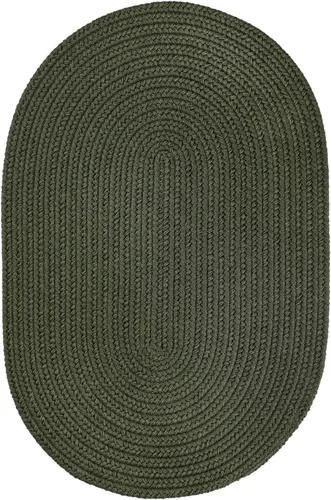 Vista 61 de Tapete de interior/exterior, diseño texturado trenzado, tapete reversible, Sintético, Musgo verde Verde (Moss Green)