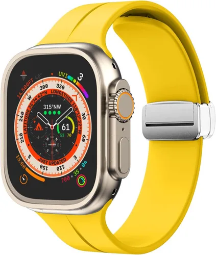 Vista 30 de Banda magnética compatible con Apple Watch de 38mm 40mm 41mm 42mm 44mm 45mm 46mm 49mm, mujeres y hombres, correa deportiva de silicona compatible