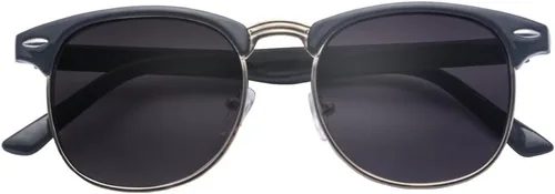Vista 3 de Kelens Gafas de sol clásicas de medio marco retro con lente tintada, lentes de sol miopías gafas de sol de miopía (-2.5)