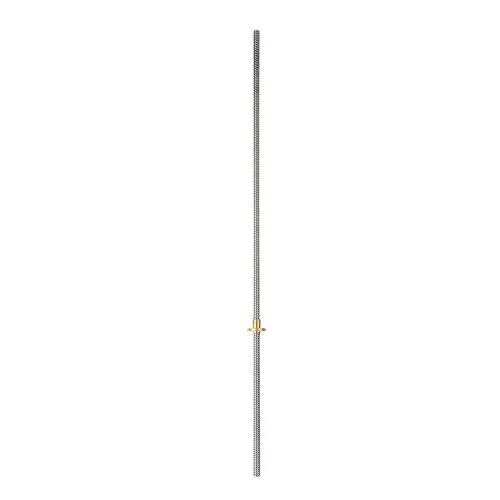 Vista 7 de Diyeeni Accesorios para impresoras 3D T8 Tornillo trapezoidal + tuerca T8, tornillo de paso de 0.079 pulgadas, acero inoxidable, para motor paso a