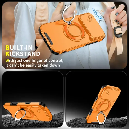 Vista 7 de Funda para iPhone 11 de la Serie Magnética de Doulings, resistente con anillo giratorio de 360 grados con soporte invisible, compatible con magsafe