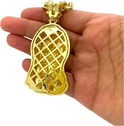 Vista 8 de Shiny Jewelers USA COLGANTE DE CADENA PARA HOMBRE ICED OUT RAPPER MASK HIP HOP CAJA DE 24 pulgadas, CUBANO, COLLAR DE CADENA DE CUERDA, Metal