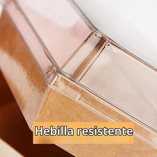 Vista 4 de Paquete de 40 cajas de papel para embutidos con tapas transparentes, 7 x 5 pulgadas, contenedor desechable marrón para panadería, cajas para llevar