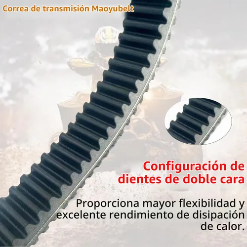 Vista 3 de Correa de transmisión compatible con Su-zuki AN400 Burgman 400 Skywave 400 2007-2015 Accesorios de scooter 27601-05H10-000