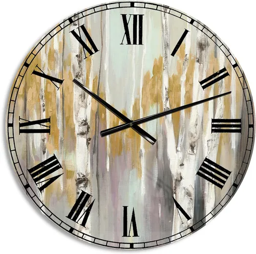 Vista 11 de DesignQ Reloj de pared con diseño de vaca y vida campestre para el hogar, dormitorio, baño, oficina, sala de estar
