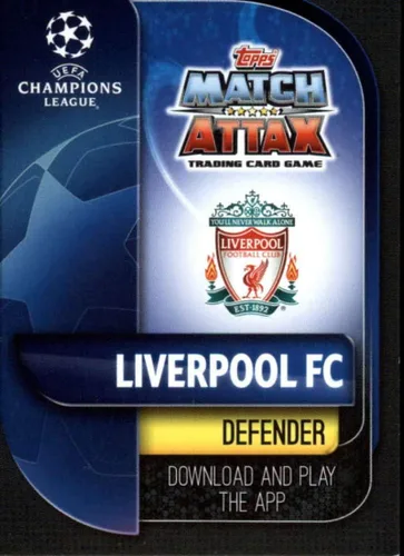 Vista 2 de 2019-20 Topps UEFA Champions League Match Attax 100 Club #CLU 3 Virgil van Dijk LIVERPOOL FC Oficial Futbol Soccer Trading Card Juego de cartas
