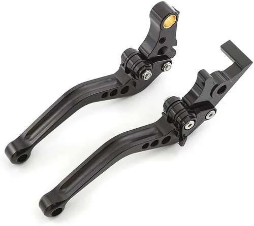 Vista 6 de DOUKI Para Yamaha FZ600 1987 1989 1988 FZ 600 FZ600 empuñaduras de motocicleta Manillar CNC Aluminio Ajustable Palancas de embrague de freno Palanca