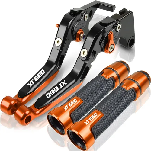 Vista 20 de Para Yamaha XT660 XT660X XT660R XT660Z 2004-2020 Palancas de embrague de freno extensibles plegables para motocicleta, embrague de freno ajustables
