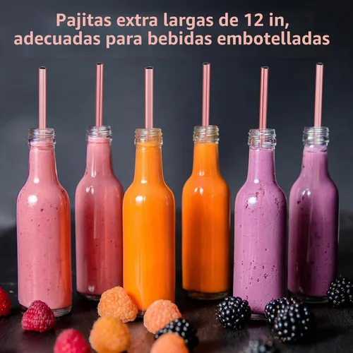 Vista 7 de NiHome - Juego de 10 pajitas de acero inoxidable con forma de corazón de 30 cm para vaso Stanley de 40 oz, con 2 cepillos de limpieza, reutilizables