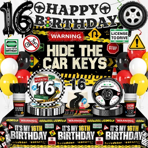Vista 12 de Xynic 216 piezas de decoraciones de cumpleaños número 11 para niños, sirve a 25 personas, juego completo de vajilla de papel que incluye pancarta