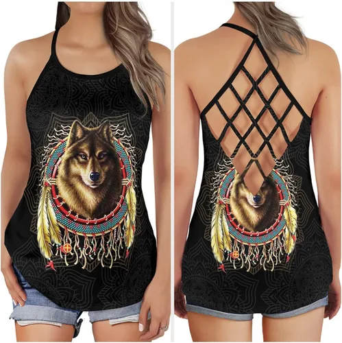 Vista 3 de Camiseta sin mangas para mujer, camisetas de verano para mujer, camisas cruzadas con espalda abierta para mujer, el mejor regalo para mamá, novia