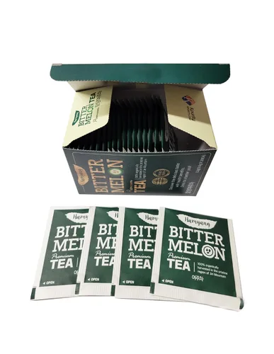 Vista 3 de Hamyang Paquete de 3 bolsitas de té de melón amargo 100% natural (60 bolsitas de té en total)