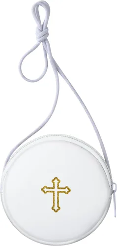 Vista 7 de Funda de cuero para Pyx, estuche de Pyx católico con correa para comunión, sacerdotes anfitriones, diáconos, regalos