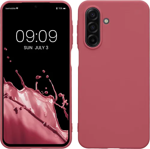 Vista 172 de kwmobile Funda compatible con Samsung Galaxy A12 - Funda protectora de silicona TPU suave y delgada - Azul Báltico