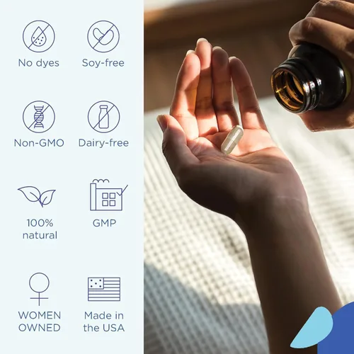 Vista 4 de EstroCap Heale Health - Suplementos para la menopausia para mujeres, vitaminas para alivio de la menopausia para sofocos y sudores nocturnos, ayuda
