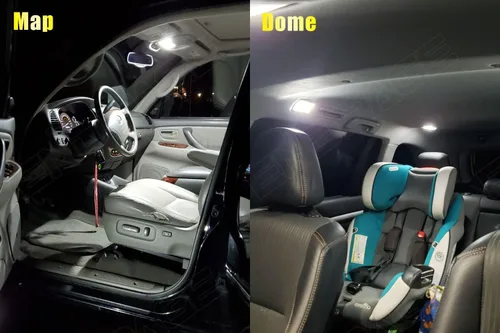 Vista 3 de Kit de 16 luces LED Sienna para Toyota Sienna 2011 2012 2013 2014 2015 2016 2017 2018 2019 2020 blanco 6000K paquete de iluminación LED interior +