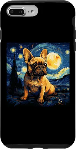 Vista 12 de Funda para iPhone 14 Pro Max Van Gogh Dog Bulldog francés