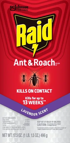 Vista 11 de Raid Ant & Roach Killer - Spray para insectos listados, mata por semanas, aroma a lavanda, 17.5 oz, paquete de 1