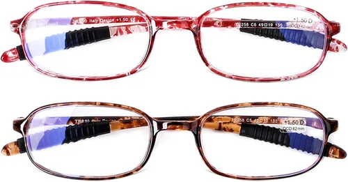 Vista 8 de Lentes de lectura para computadora con bloqueo de luz azul, ligeras, para mujeres y hombres.