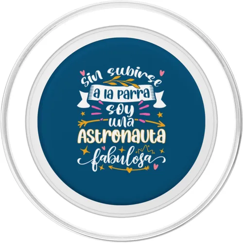 Vista 2 de Astronauta Fabulosa Divertido Mujer Niña Espacio Astronomía PopSockets MagSafe PopGrip for iPhone