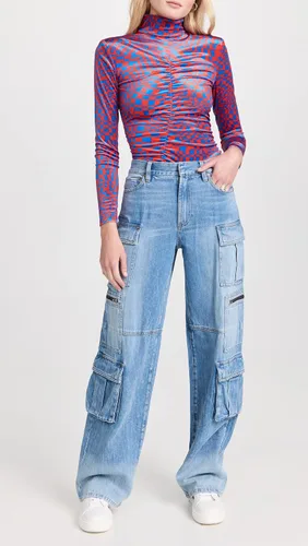 Vista 5 de Alice + Olivia Cay - Pantalones de mezclilla holgados para mujer