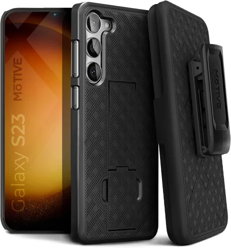 Vista 15 de MOTIVE Funda diseñada para Samsung Galaxy A14 5G con clip para cinturón, funda con clip para Samsung A14, funda protectora delgada y resistente a