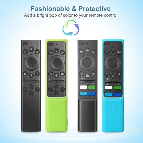 Vista 4 de Funda para mando a distancia de Samsung Smart TV, de silicona BN59-01385A (Paquete de 2)