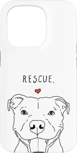 Vista 14 de Rescue Love Smiling Pit Bull, Pittie, Pitbull Mom, Dog Lover Case for iPhone 17