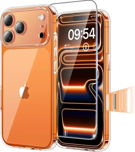 Vista 28 de TAURI Funda para iPhone 17, antiamarilleamiento con protector de pantalla, protección de grado militar, a prueba de golpes, delgada para iPhone 17