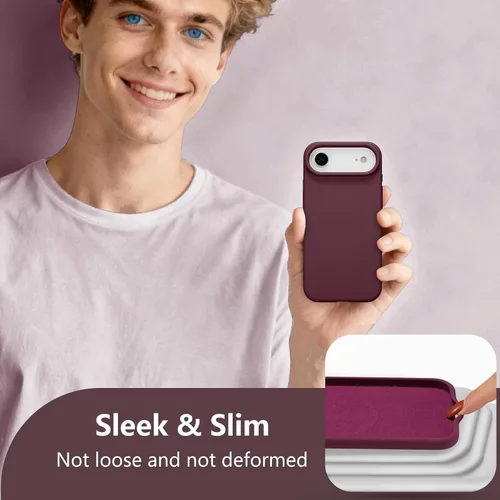Vista 552 de Funda magnética de silicona para iPhone 13 Pro, color blanco antiguo [Compatible con Magsafe] [Forro de microfibra suave antiarañazos], funda