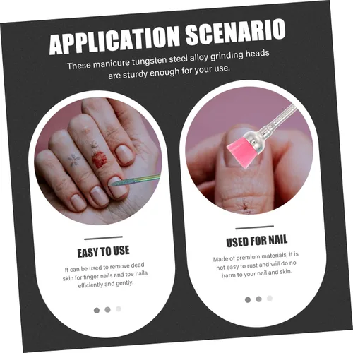 Vista 4 de Beavorty 1 Unidades de Pulidor de Uñas Kit de Manicura Rusa Accesorios de Limpieza Limas de Uñas para Uñas Naturales Kit de Cutícula Bits