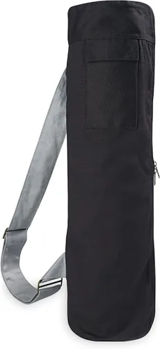 Vista 2 de [Usado] Gaiam Bolsa de Esterilla de Yoga Cargo, Portador de Esterilla de Yoga con Cremallera Completa con Correa Ajustable, Bolsillo Frontal