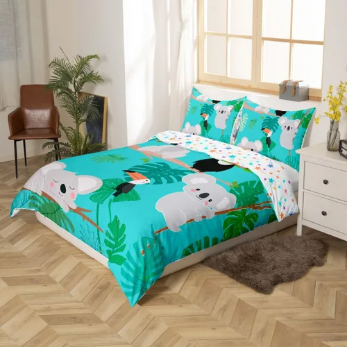 Vista 38 de Feelyou - Funda de edredón con estampado de auriculares, juego de ropa de cama con temática musical, patrón geométrico musical, funda de edredón