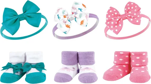 Vista 80 de Hudson Baby Conjunto de regalo de diadema y calcetines para niña